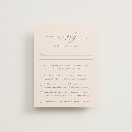 Multi-Event RSVP Cards