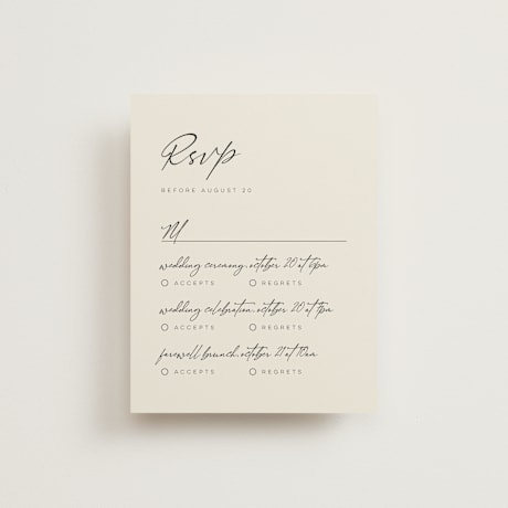 Multi-Event RSVP Cards