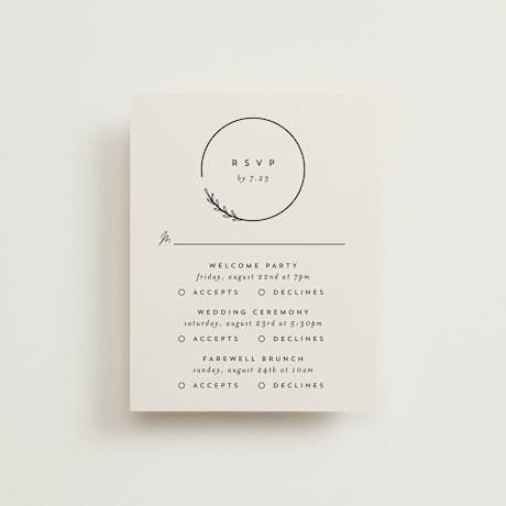 Multi-Event RSVP Cards