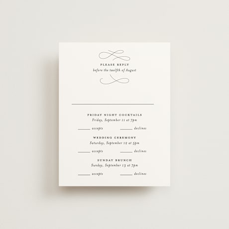 Multi-Event RSVP Cards