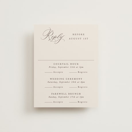Multi-Event RSVP Cards