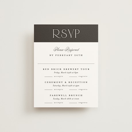 Multi-Event RSVP Cards