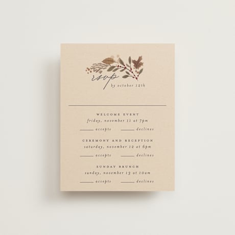Multi-Event RSVP Cards