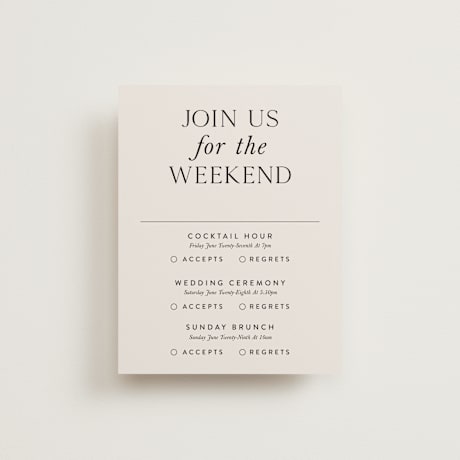 Multi-Event RSVP Cards