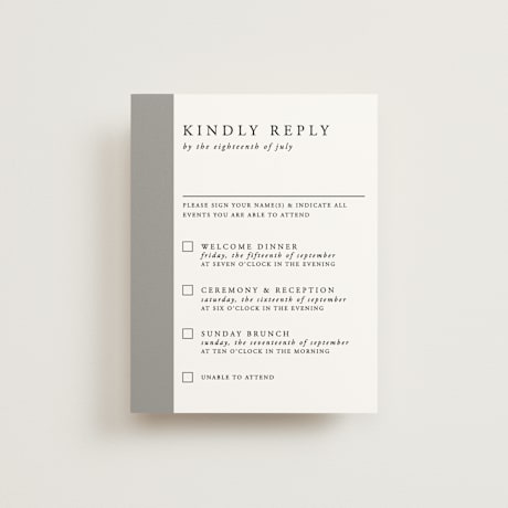 Multi-Event RSVP Cards