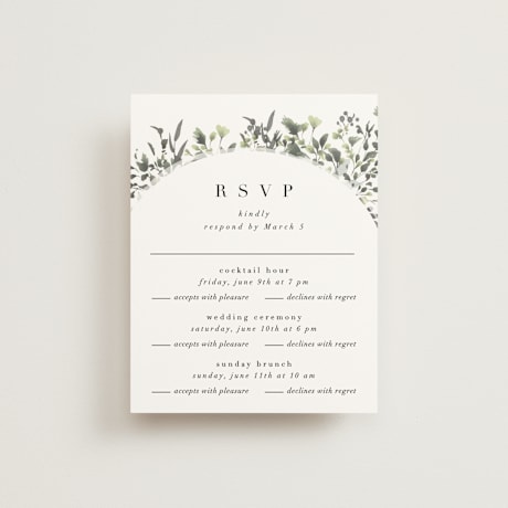 Multi-Event RSVP Cards