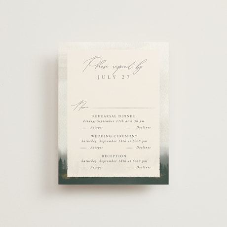 Multi-Event RSVP Cards