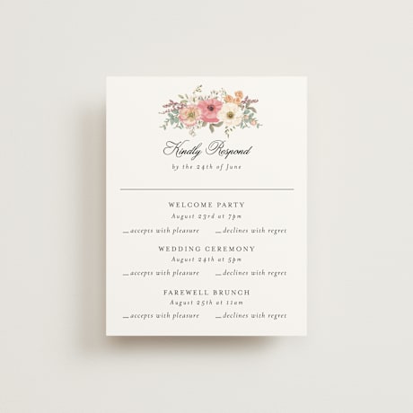 Multi-Event RSVP Cards
