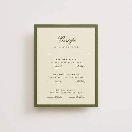 Multi-Event RSVP Cards