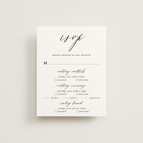 Multi-Event RSVP Cards