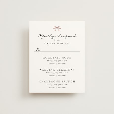 Multi-Event RSVP Cards