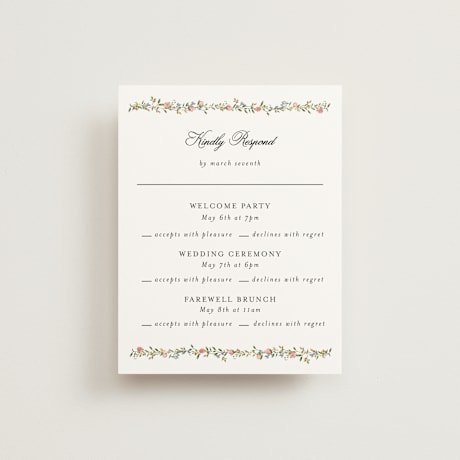Multi-Event RSVP Cards