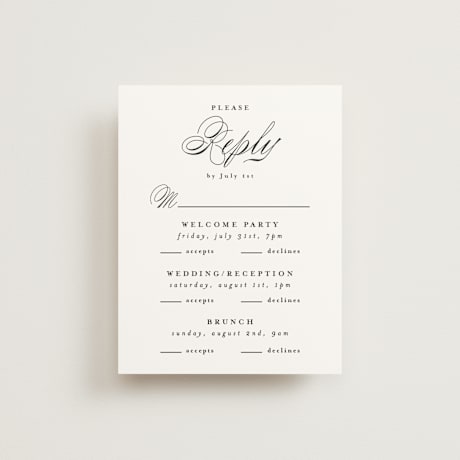 Multi-Event RSVP Cards