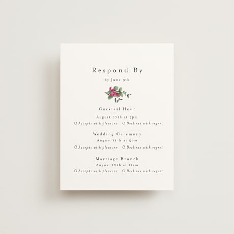 Multi-Event RSVP Cards