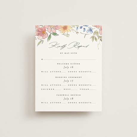 Multi-Event RSVP Cards