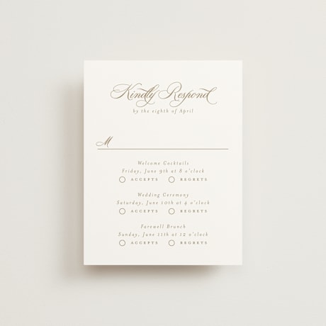 Multi-Event RSVP Cards