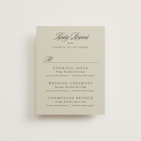 Multi-Event RSVP Cards