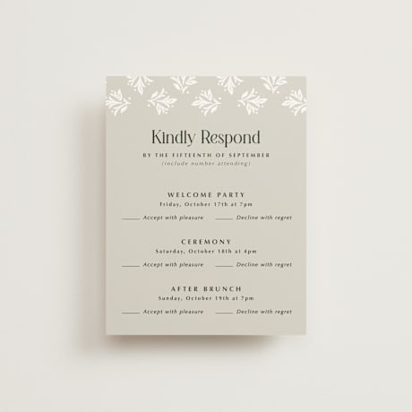 Multi-Event RSVP Cards