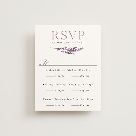 Multi-Event RSVP Cards