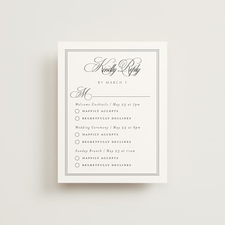 Multi-Event RSVP Cards