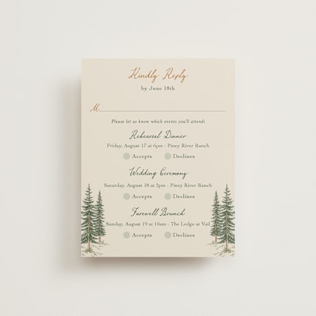 Multi-Event RSVP Cards