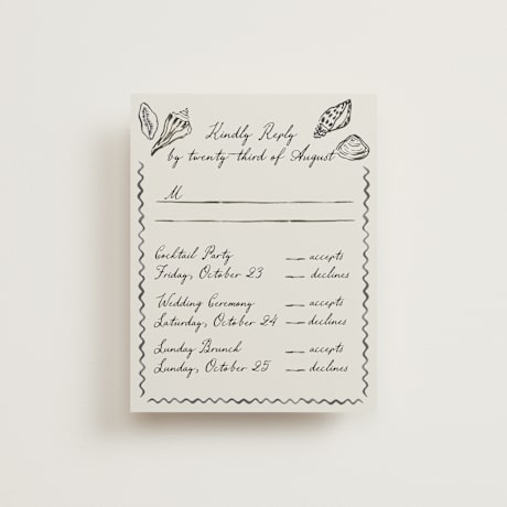 Multi-Event RSVP Cards