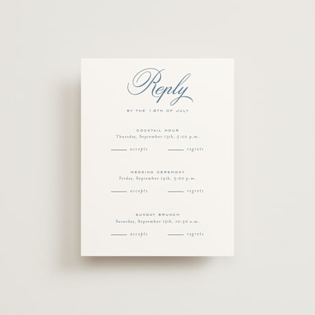 Multi-Event RSVP Cards