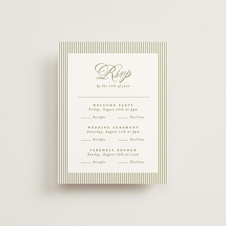 Multi-Event RSVP Cards