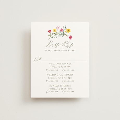 Multi-Event RSVP Cards