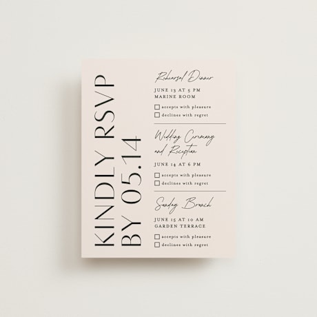 Multi-Event RSVP Cards