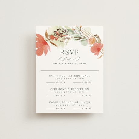 Multi-Event RSVP Cards