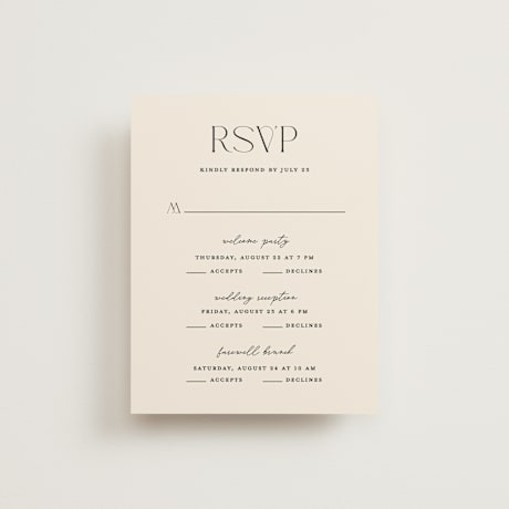 Multi-Event RSVP Cards