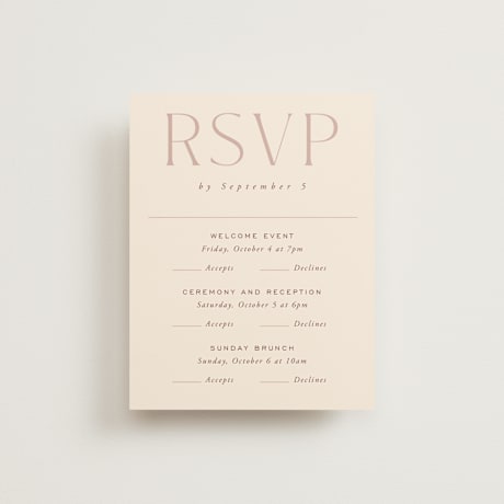 Multi-Event RSVP Cards