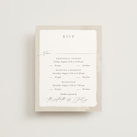 Multi-Event RSVP Cards