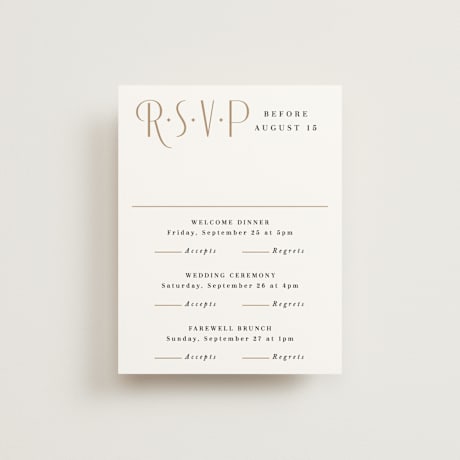 Multi-Event RSVP Cards