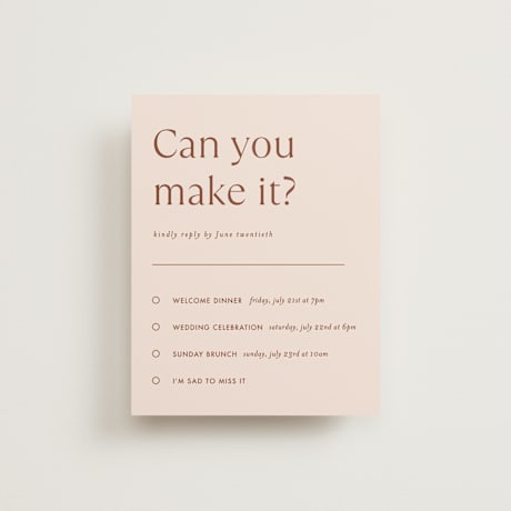 Multi-Event RSVP Cards