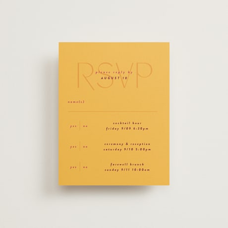 Multi-Event RSVP Cards