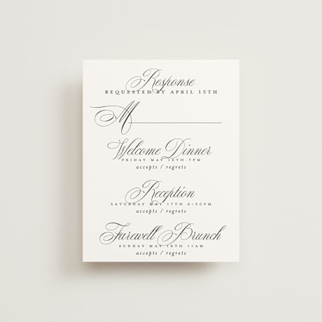 Multi-Event RSVP Cards