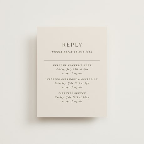 Multi-Event RSVP Cards