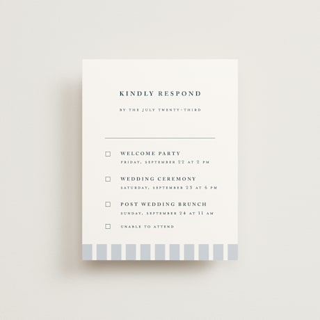 Multi-Event RSVP Cards