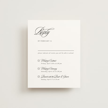 Multi-Event RSVP Cards