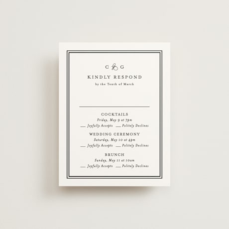 Multi-Event RSVP Cards