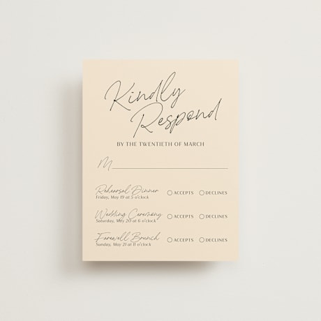 Multi-Event RSVP Cards