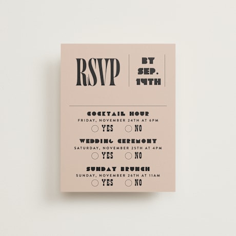 Multi-Event RSVP Cards