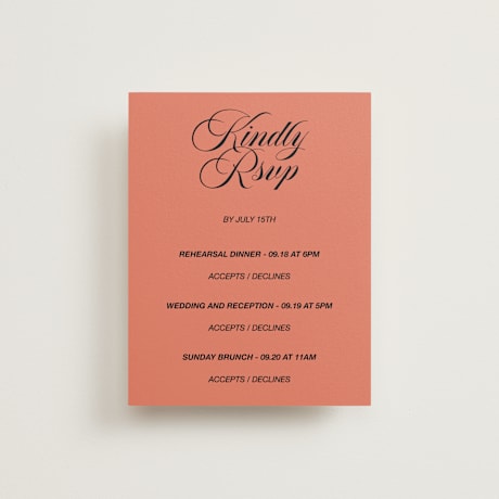 Multi-Event RSVP Cards