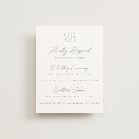 Multi-Event RSVP Cards