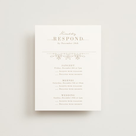 Multi-Event RSVP Cards