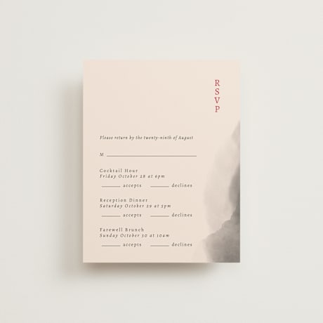 Multi-Event RSVP Cards