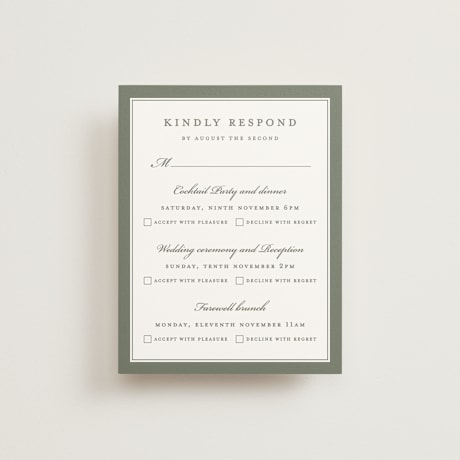 Multi-Event RSVP Cards