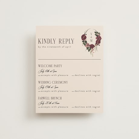 Multi-Event RSVP Cards